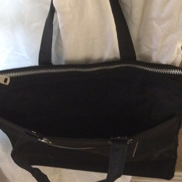 St Moritz Black with Logo Large Handbag/Bookbag/Laptop/Overnight Bag - Picture 4 of 11